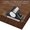 sunivaca 8 Pack Magnetic Door Catch, Rare Earth Cabinet Magnets