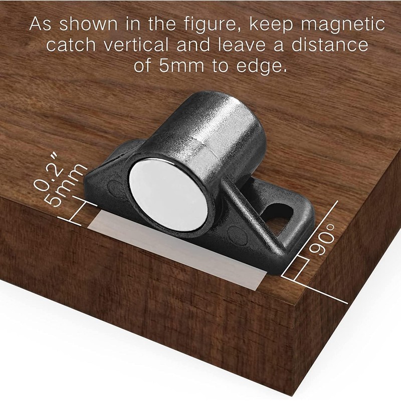 sunivaca 8 Pack Magnetic Door Catch, Rare Earth Cabinet Magnets