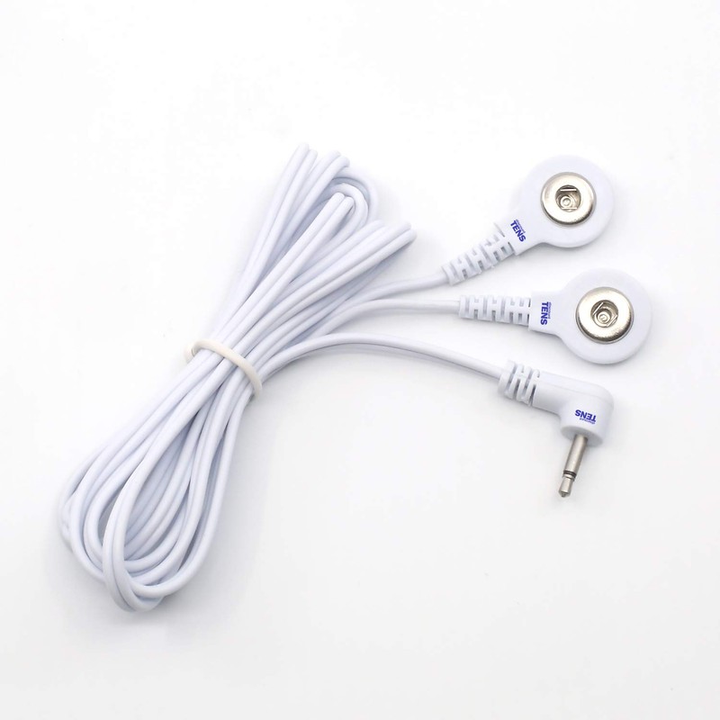 Tens Replacement Lead Wires - Two 3.5mm Snap Connectors -