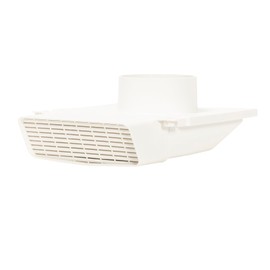 PreVent-It Soffit Vents 4 Inch - Only Design that Prevents Moist Air from Re-entering Home, Under Eave Exterior Vents for Bathroom Exhaust Fan, Screws Included, White, 1-Pack