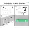 Y&M 6 PCS Adjustable Window Box Brackets for Planter Box,