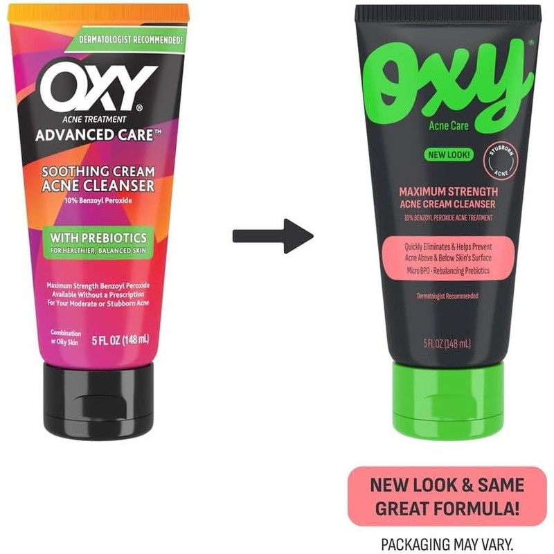 Oxy Limpiador de acné, fuerza máxima, 5 onzas (Paquete de