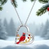 Red Cardinal Gifts Cardinal Necklaces for Women Sterling Silver Cardinal
