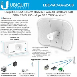 Ubiquiti Networks - Ubiquiti LiteBeam ac LBE-5AC-Gen2
