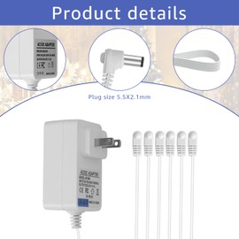 (6-Way Output) 4.5V Power Adapter Compatible with Lemax Lighting Accessories 74707 74295 84428 94565 94527 94563 94566 for Christmas Village Ghost Town Halloween Mini House Rural Building Decoration