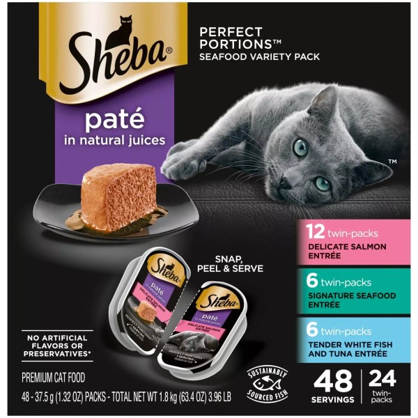 SHEBA Perfect Portions Wet Cat Food Variety Pack 1.32 Oz