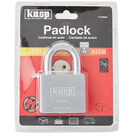 Kasp 180 K18060D Steel Lock 60 mm, Chrome, Open Shackle