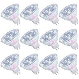 GMY MR16 Halogen Bulbs 50W, 12V GU5.3 Base Dimmable Spotlight, 36° Beam Angle, 3000K Warm White, 4000 Hours Long Lifetime, 2 Pin Base Dichroic - 12 Pack