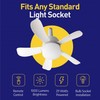 Wunder Cool Socket Fan Light, Small Ceiling Fans with Lights