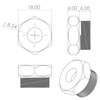 CORWIN 5/16-18 Extended Rivet Nut Gun Mandrels and Nosepiece Set,