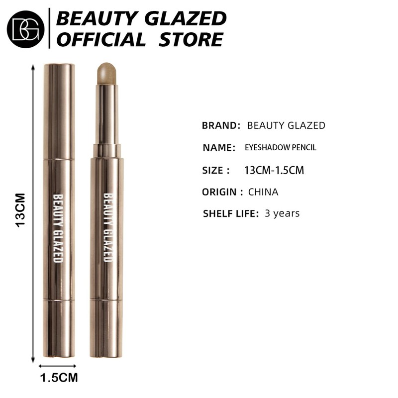Pearlescent Eyeshadow Stick Double-Headed Monochrome Eye Shadow Pen Waterproof Eyeshadow