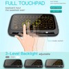 H18+ 2.4GHz Wireless Keyboard Full Touchpad Backlight Keyboard with Large
