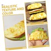 Kisangel 3pcs Artificial Pancake Model Handmade Realistic Fake Food Pancake