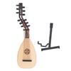 Mini Lute Pipa Model, Musical Instrument Wooden Photo Prop, Chinese