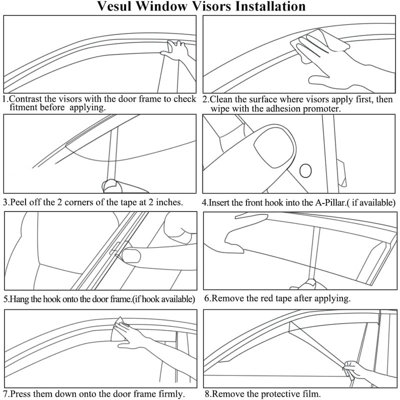 VESUL Compatible with 2025 Chevy Equinox (NOT for EV) Window