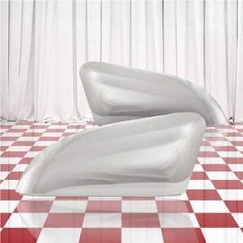 Brighter Design Upper Replacement Mirror Cover Set for Ford Explorer 2016-2019 [Chrome]