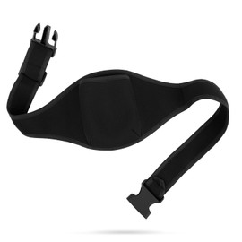 XIHIRCD 2pcs Microphone Belt Pack, Black Mic Belt Fitness Instructor Adjustable Waist Mic Pack with Neoprene Sweat Absorbent Strap Microphone Belt Pouch Holder Carrier for Theater, Speakers