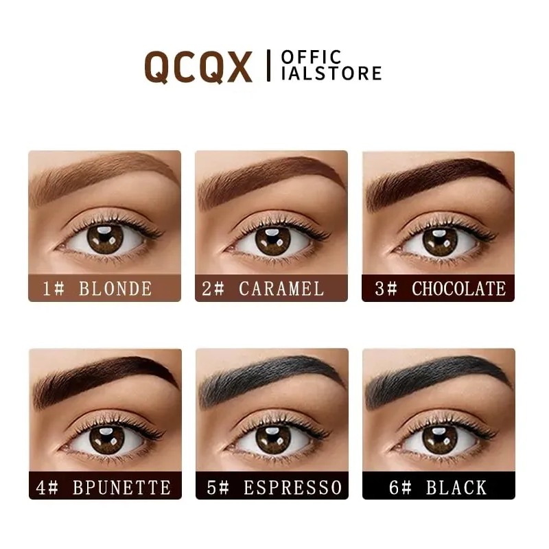 Gel Para Cejas Qcqx 3d Resistente Al Agua Y De
