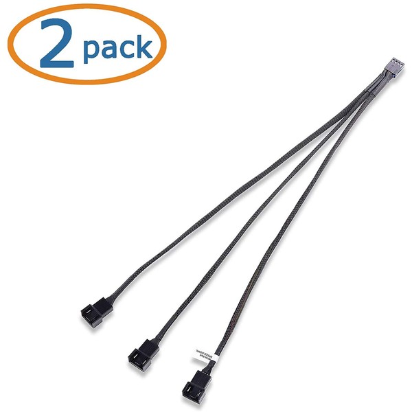 PWM Fan Branch Cable 4 Pin Emith FAN Extension / Branch Cable 2 Pack