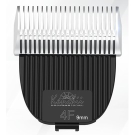 Kenchii Professional Dog Clipper Blade Size 4F (9mm) Flash Pet Hair Clipper - Detachable Stainless Steel Blades for Dog Grooming - Hair Clippers & Accessories Pet Shaving Blades