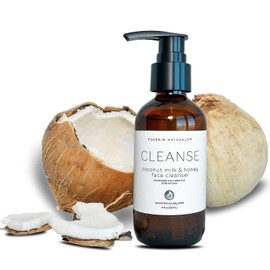 Coconut Milk & Honey Facial Cleanser - Natural & Organic - Gently Wash Face and Renew Skin While Moisturizing - With Organic Aloe, Coconut Milk and Honey Gel - Foxbrim Naturals