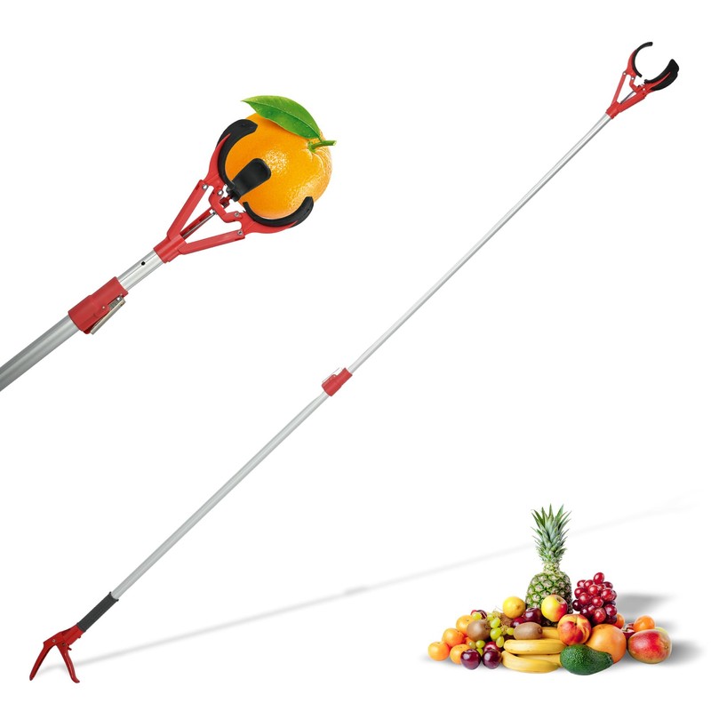bimiti Fruit Picker Pole 54-88 Inch Adjustable, Heavy Duty Telescoping