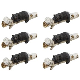 Deleon Collections Black Bear Drawer Pulls (6 Pack) w/Mounting Screws