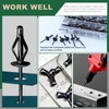 Keadic 75Pcs 3 Sizes 3/16" Black Aluminum Blind Rivets Assortment