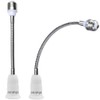 E26/E27 Light Socket Extender Adapter, 58CM/22.5 Inch Extension165℃ Heat-Resistant No