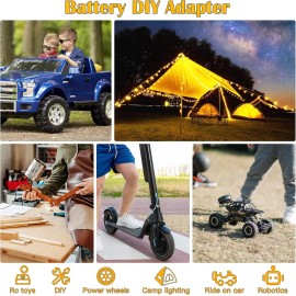 CHoiKWong Power Wheels Adapter for Dewalt 20V Battery Adapter Power Wheels Battery Convers