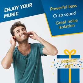 2 Pack 3.5mm Wired Earbuds with Microphone(Black & White), Background Noise Cancelling Headset for School, Clear Call HiFi Stereo Volume Control Earphones for Phone, Pad, Laptops