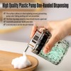 Malachi Foaming Hand Soap Dispenser, Refillable Clear Glass Pump Bottles