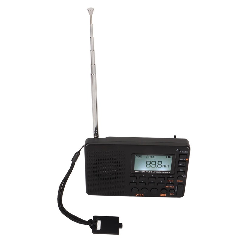 Full Band Recording Radio FM AM MP3 Player LCD Backlight