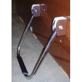 AFI Stainless Steel Boat Boarding Ladder, Direct Transom Mount Ladder Assembly