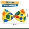 FNA FASHIONS Vibrant Jumbo Clown Bow Tie - One Size
