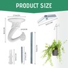 Lucxhcky 20sets Zinc Alloy Ceiling Hooks, White Swag Hook, Chandelier