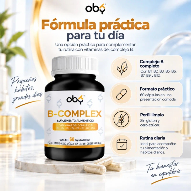 Complejo De Vitaminas B Con B1 B2 B3 B5 B6