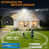 VENSSTNOR Solar Motion Sensor Flood Lights Outdoor - 4000LM 4
