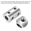 sourcing map Rigid Screw Coupling 6mm to 6mm Shaft Coupler
