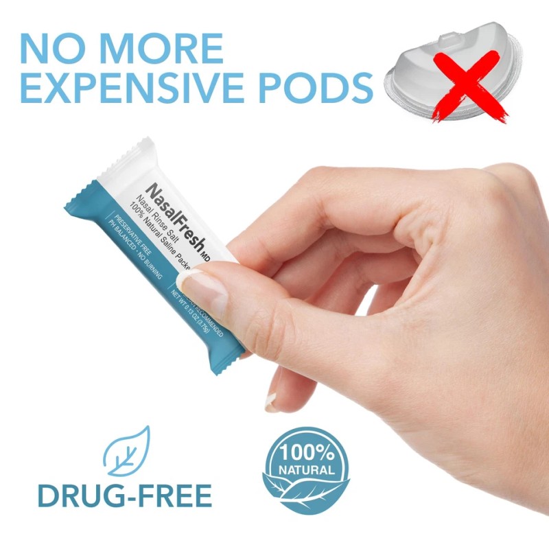 NASALFRESH MD - Dual Powered Nasal Irrigation System Nasal Rinse