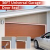 36FT Universal Garage Door Seal White Weatherproof Stripping Garage Door