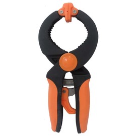 GRIPPICLAMP 8" (20.3 cm) Ratchet Spring Clamp | Sturdy Plastic Construction | 8" (20.3 cm) Reach | Pivoting Textured Heads | Quick Release "Trigger" | Ideal for Woodworking, Metalworking, DIY Projects