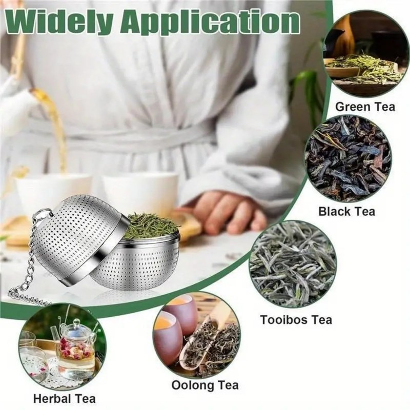 Tea Infuser for Loose Tea, Stainless Steel Tea Ball Infuser