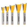 YONICO Dovetail Router Bit Set 5 Bit 1/4-Inch Shank 14520q