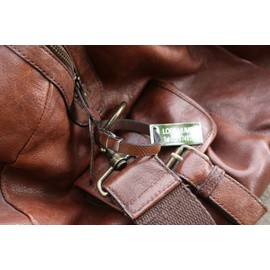 Cornwall Flag Leather Luggage Tag Steel Engraved Text