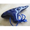 Utopia Dark Navy Blue Ocarina Ceramic Soprano G - Easy