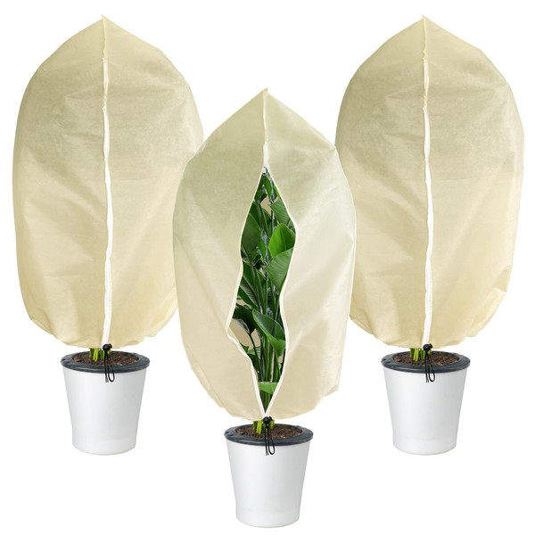 GIONAR Pack of 3 Winter Protection for Plants, Frost Protection,