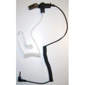 Dynamic Designs SWAT Style Listen Only Acoustic Tube Headset 3.5 mm Plug Pin for Speaker Mics