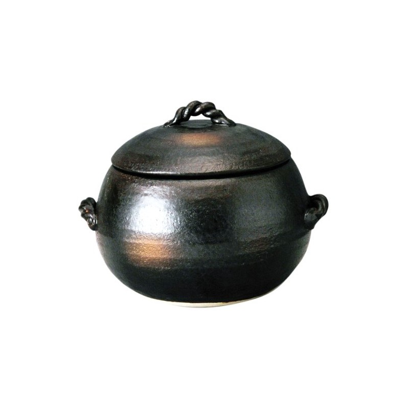 Misuzu 3 Go Black Cast Iron Rice Pot - 720ml