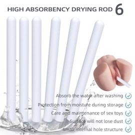 6 Pcs Dry Stick Desiccant Blcok Toy Absorbent Dry Stick + 1x USB Heating Stick Heater Warmer Moisture Absorbing Stick Clean Absorbent Stick Diatomaceous Earth Desiccant Lab Supplies